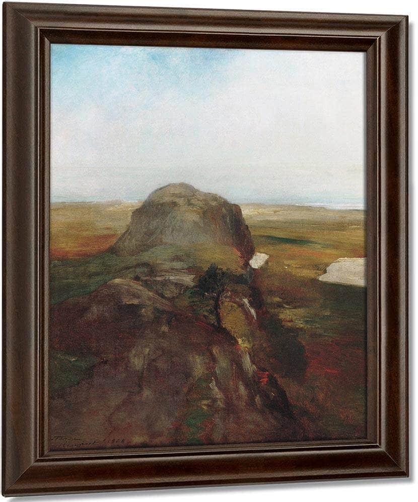 Autumn Study View Over Hanging Rock Newport Ri By John La Farge - Image 5
