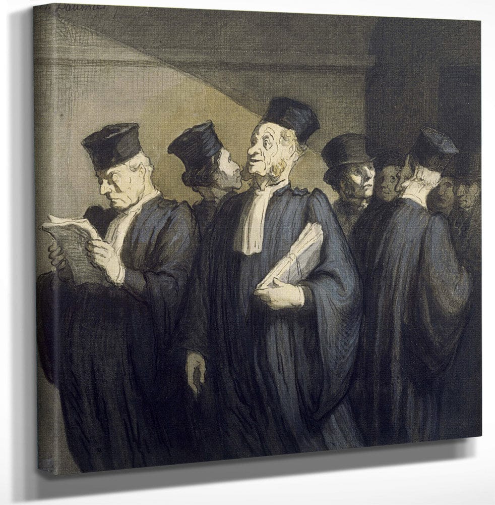 Avant L'audience 1 By Honore Daumier