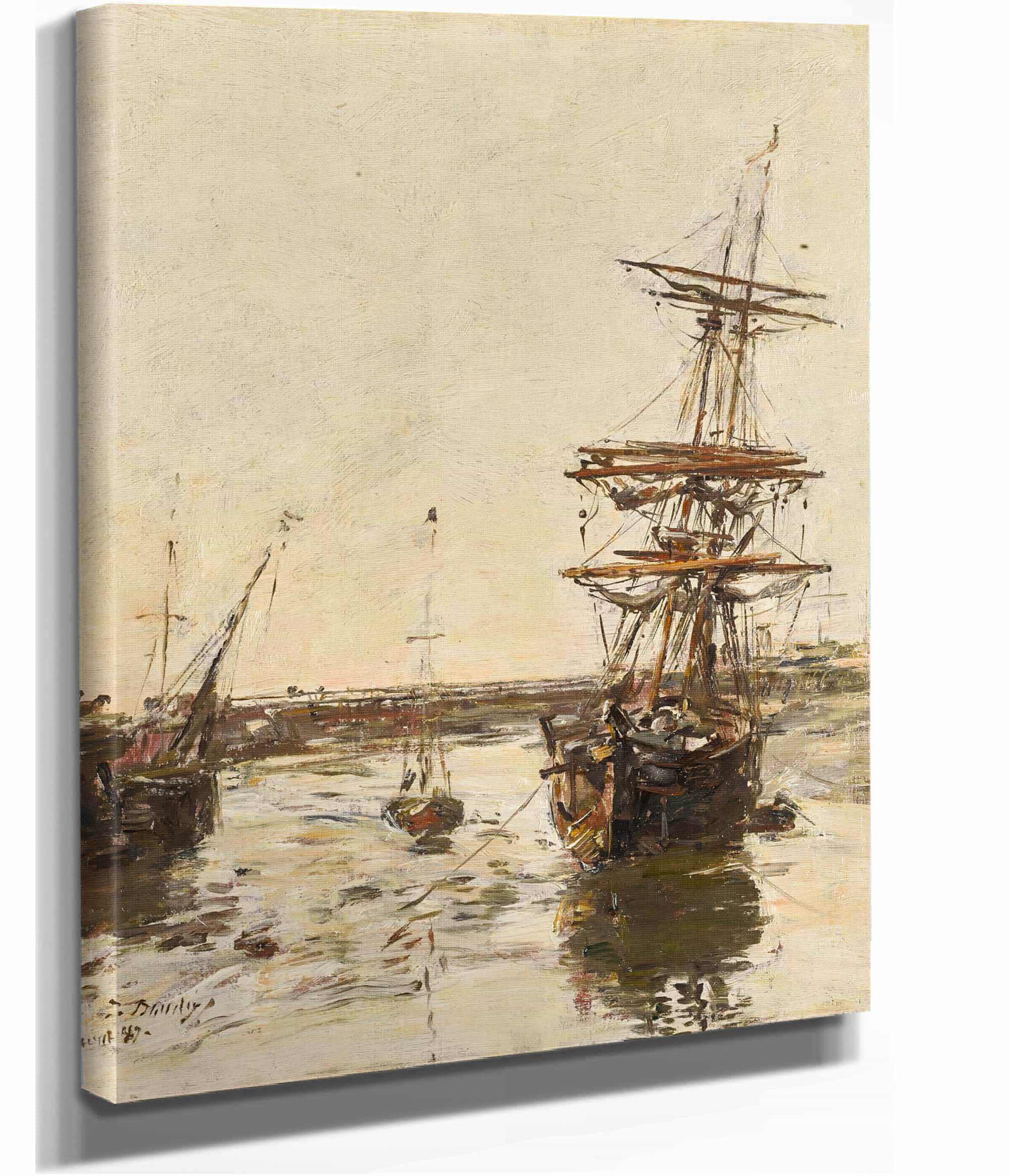 Avant Port De Trouville by Eugene Boudin - Image 2