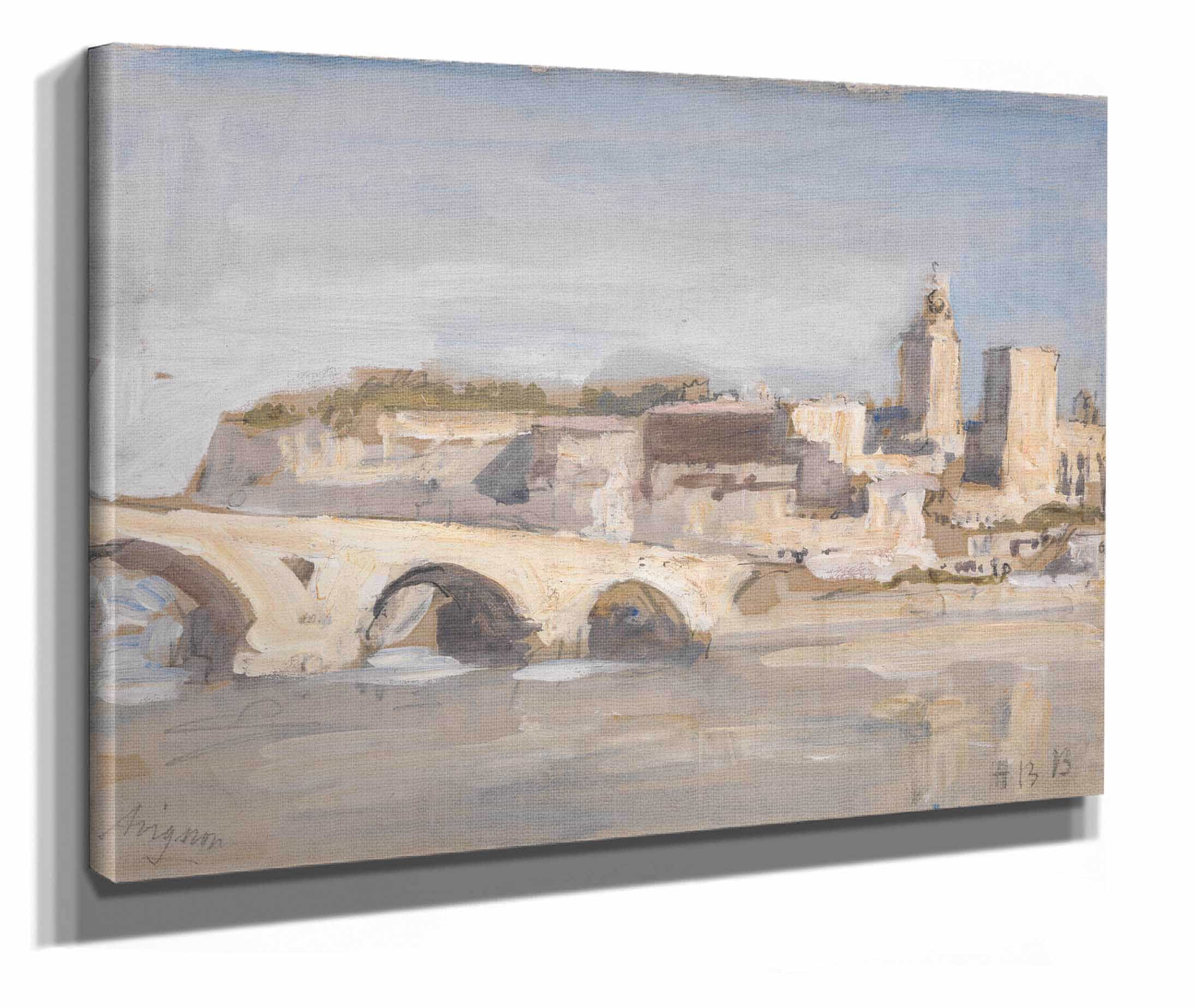 Avignon Bridge Over A River by Hercules Brabazon Brabazon - Image 2