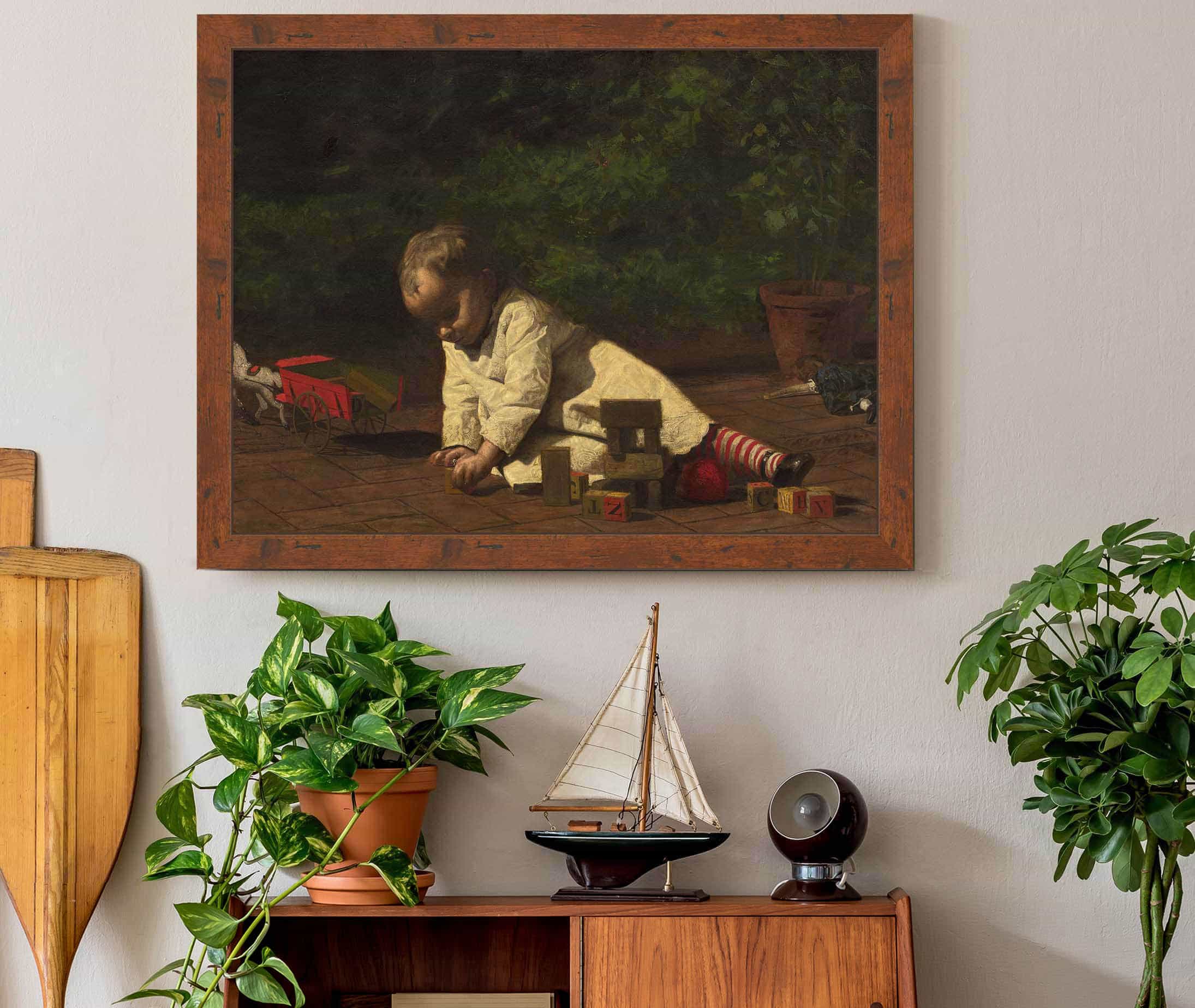 Baby At Play by Thomas Eakins - Image 3