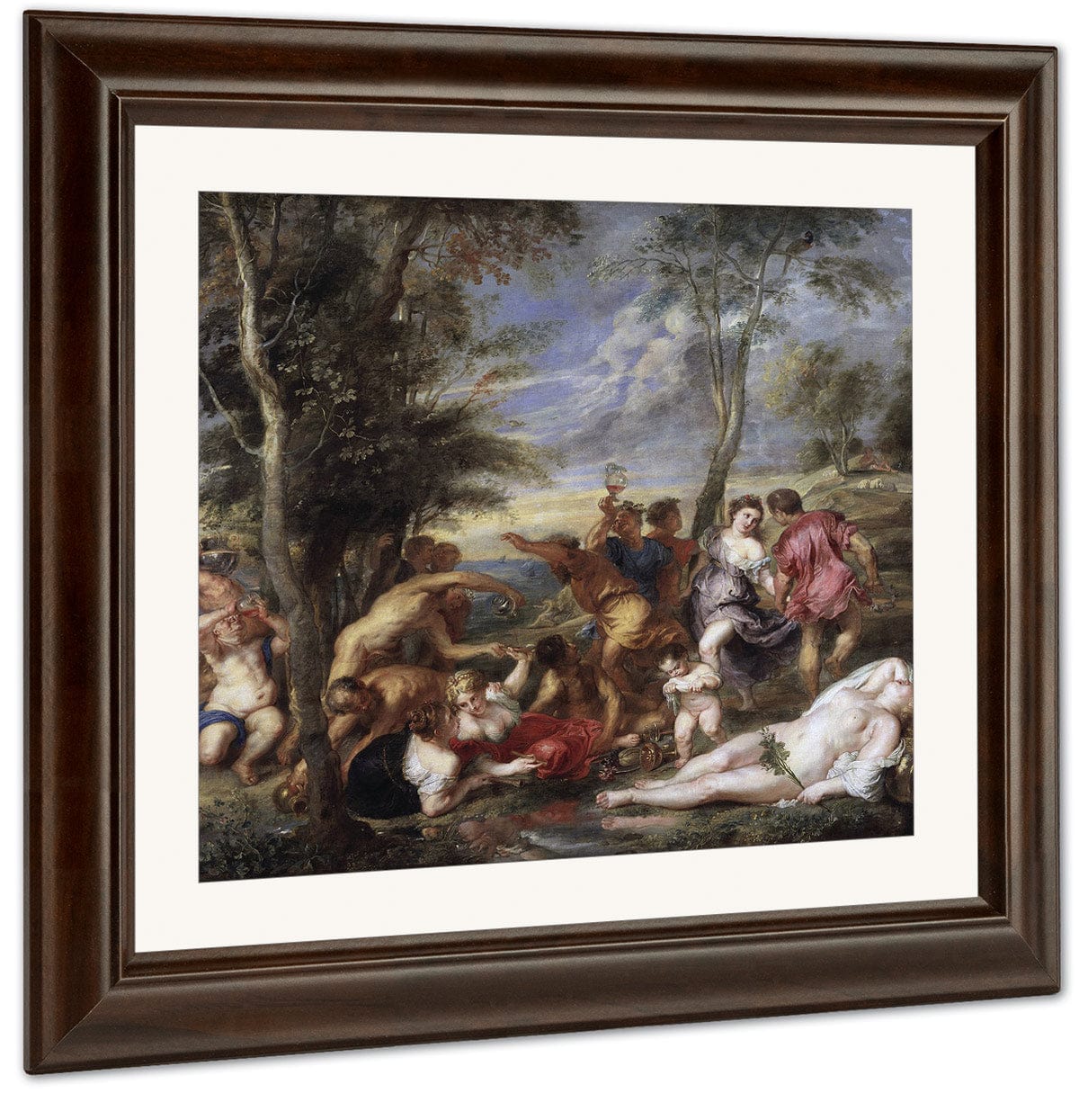 Bacchanal At Andros By Peter Paul Rubens - Image 3