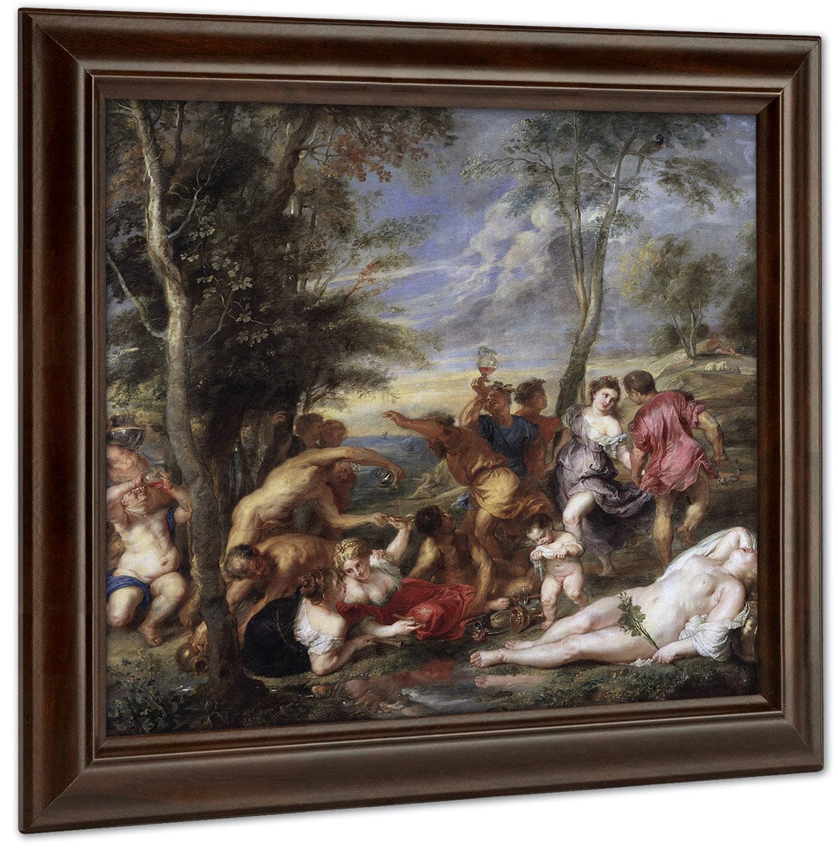 Bacchanal At Andros By Peter Paul Rubens - Image 4