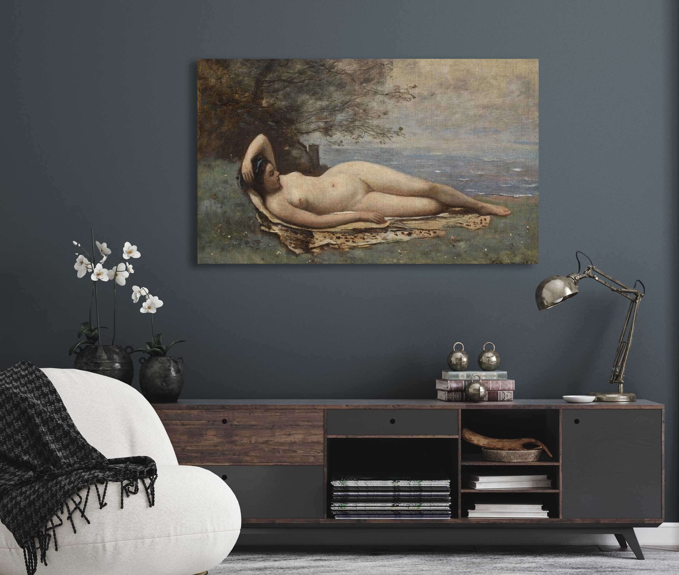 Bacchante By The Sea by Jean Baptiste Camille Corot - Image 5