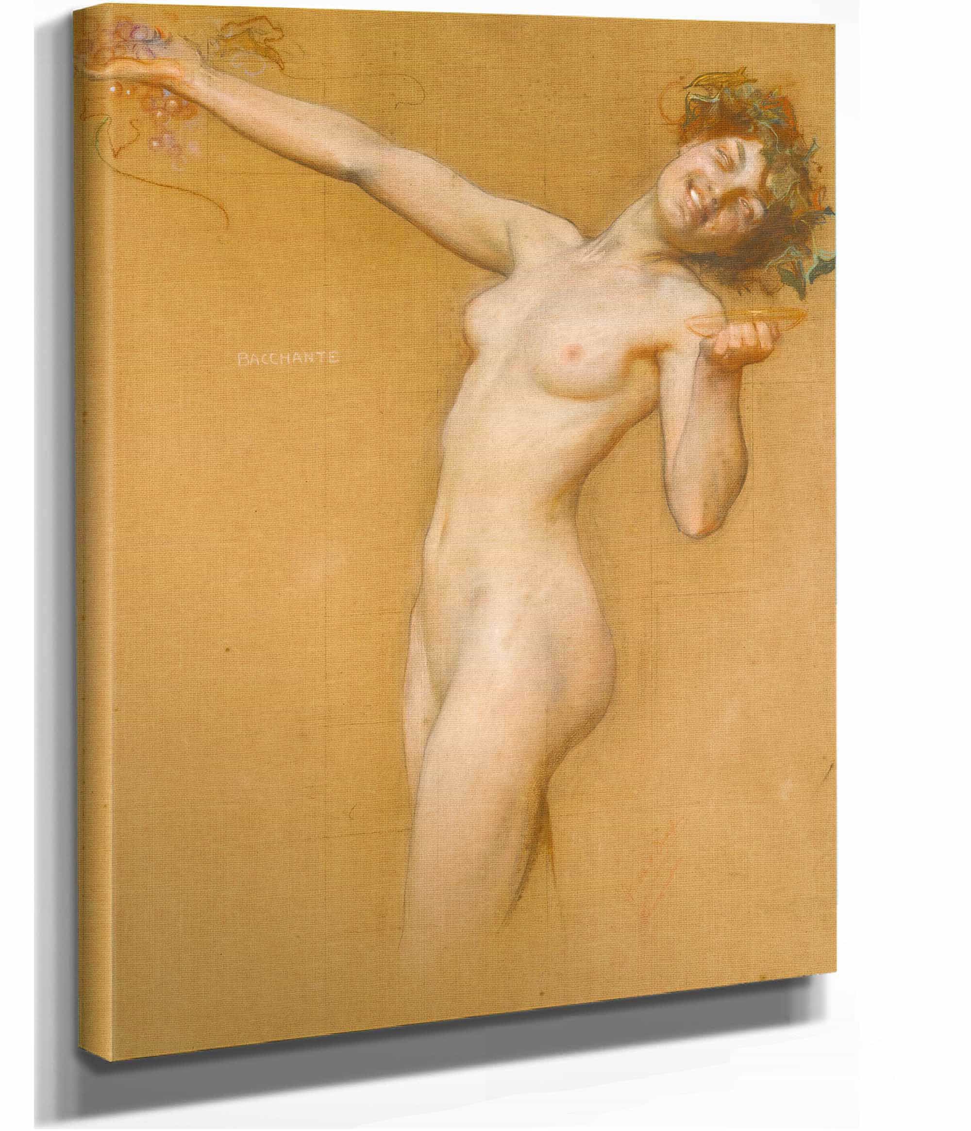 Bacchante Study For The Vintage Morn by Herbert James Draper - Image 2