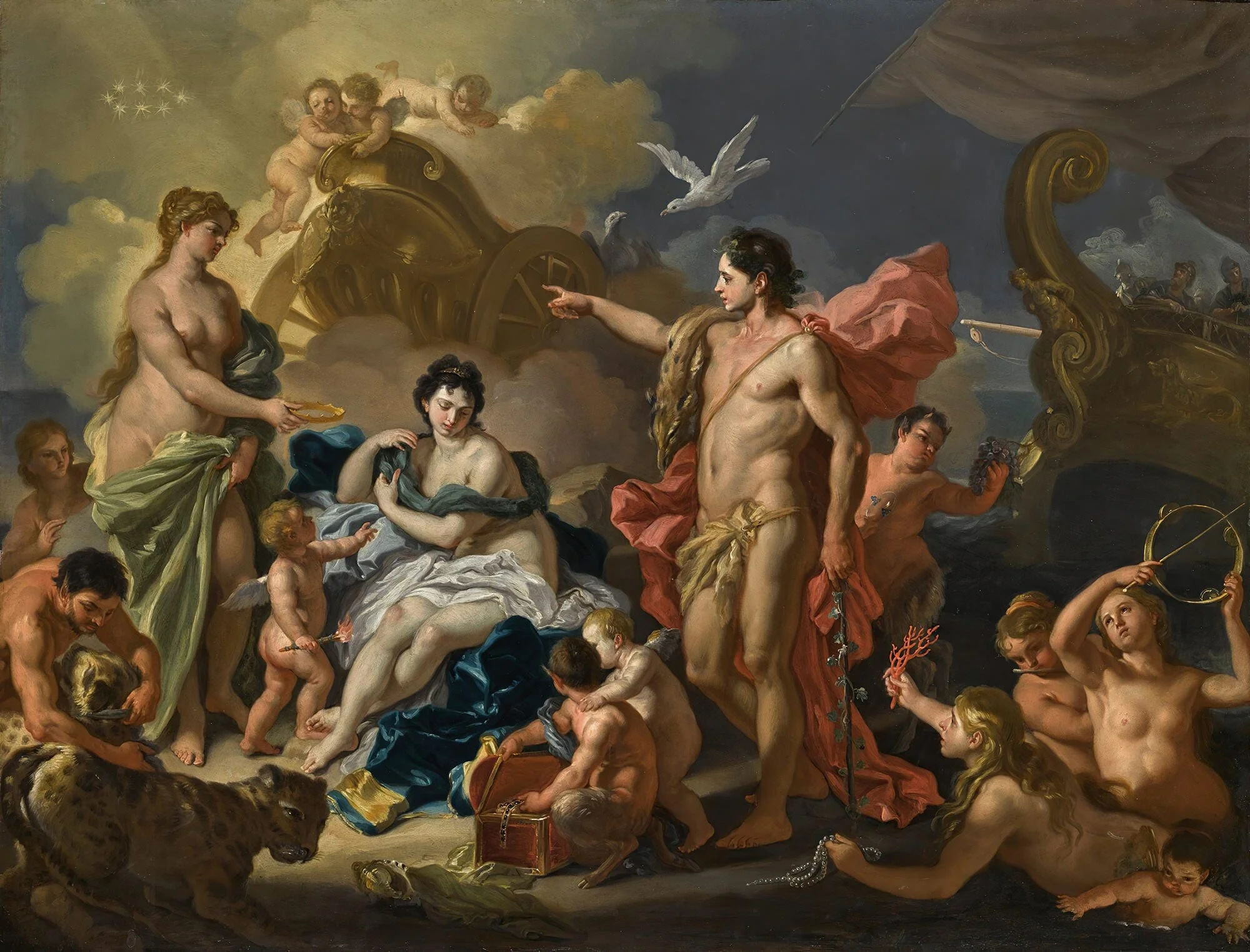 Bacchus And Ariadne by Francesco Solimena - Image 2