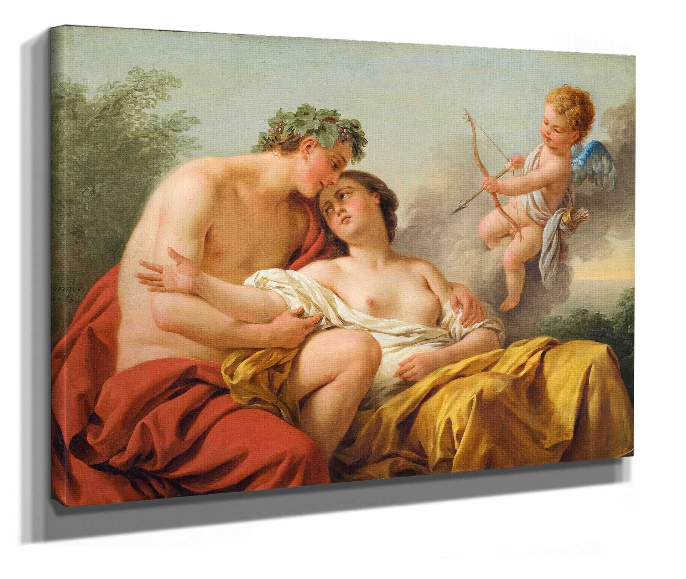Bacchus And Ariadne by Louis Jean Francois Lagrenee - Image 2