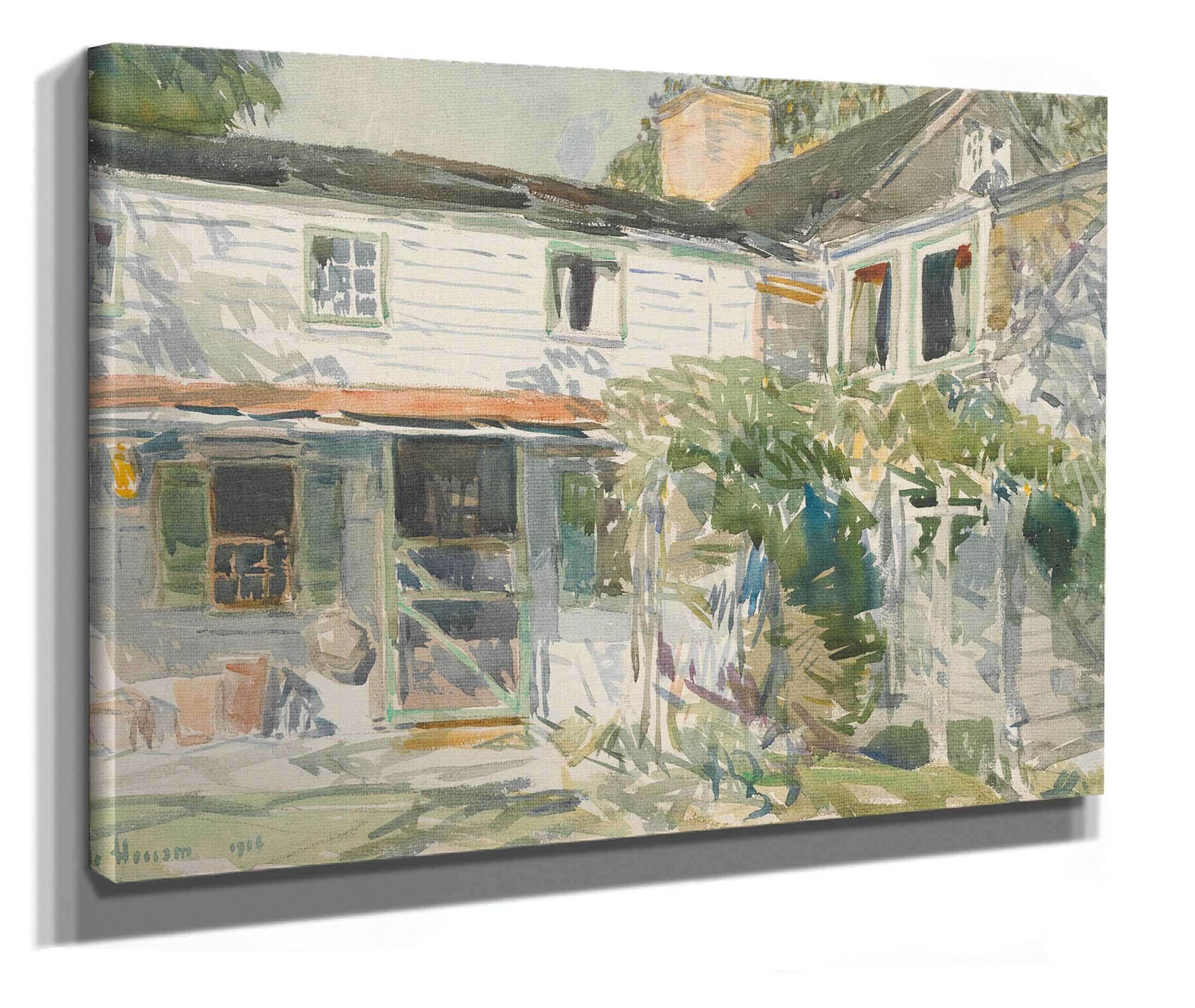 Back Of The Old House by Childe Hassam - Image 2