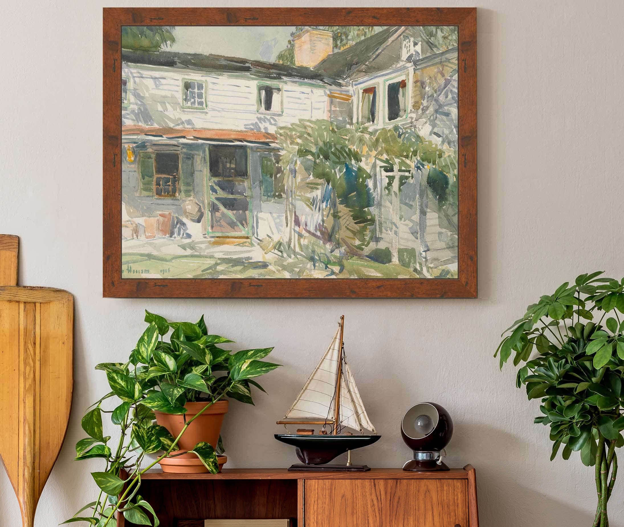 Back Of The Old House by Childe Hassam - Image 3