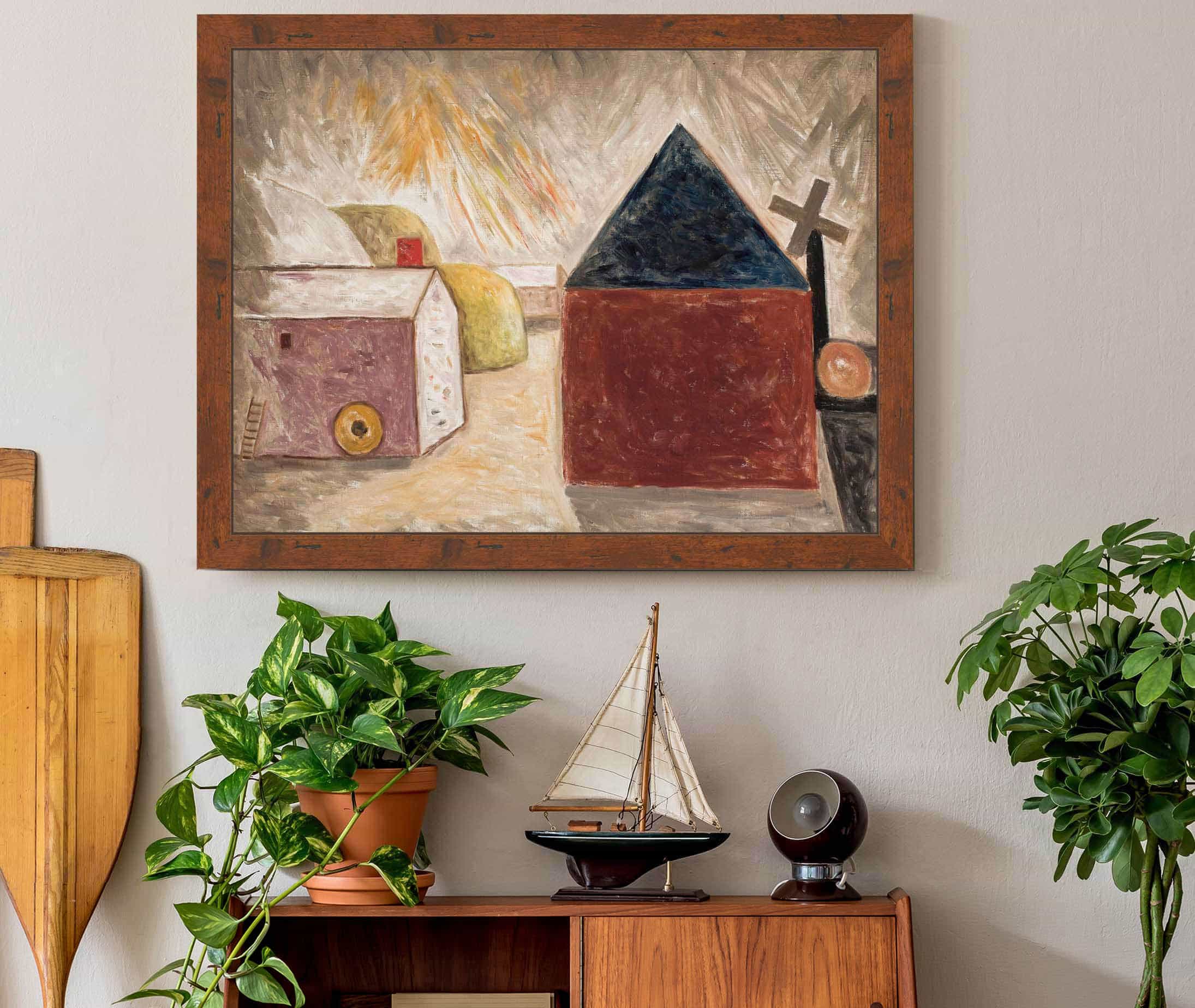 Backyard In The Sunshine by Tadeusz Makowski - Image 3