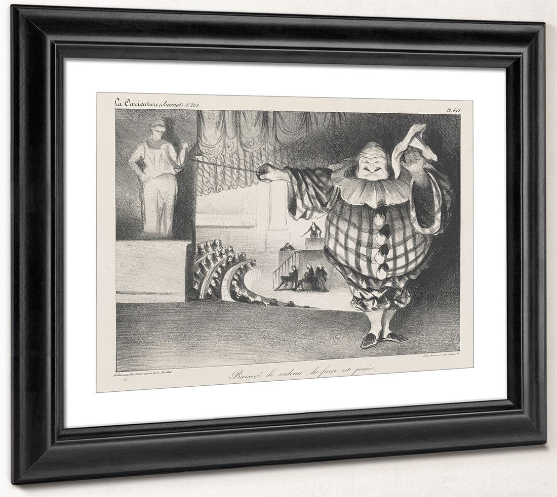 Baissez Le Rideau, La Farce Est Jouee (Lower The Curtain, The Farce Has Ended) By Honore Daumier - Image 2
