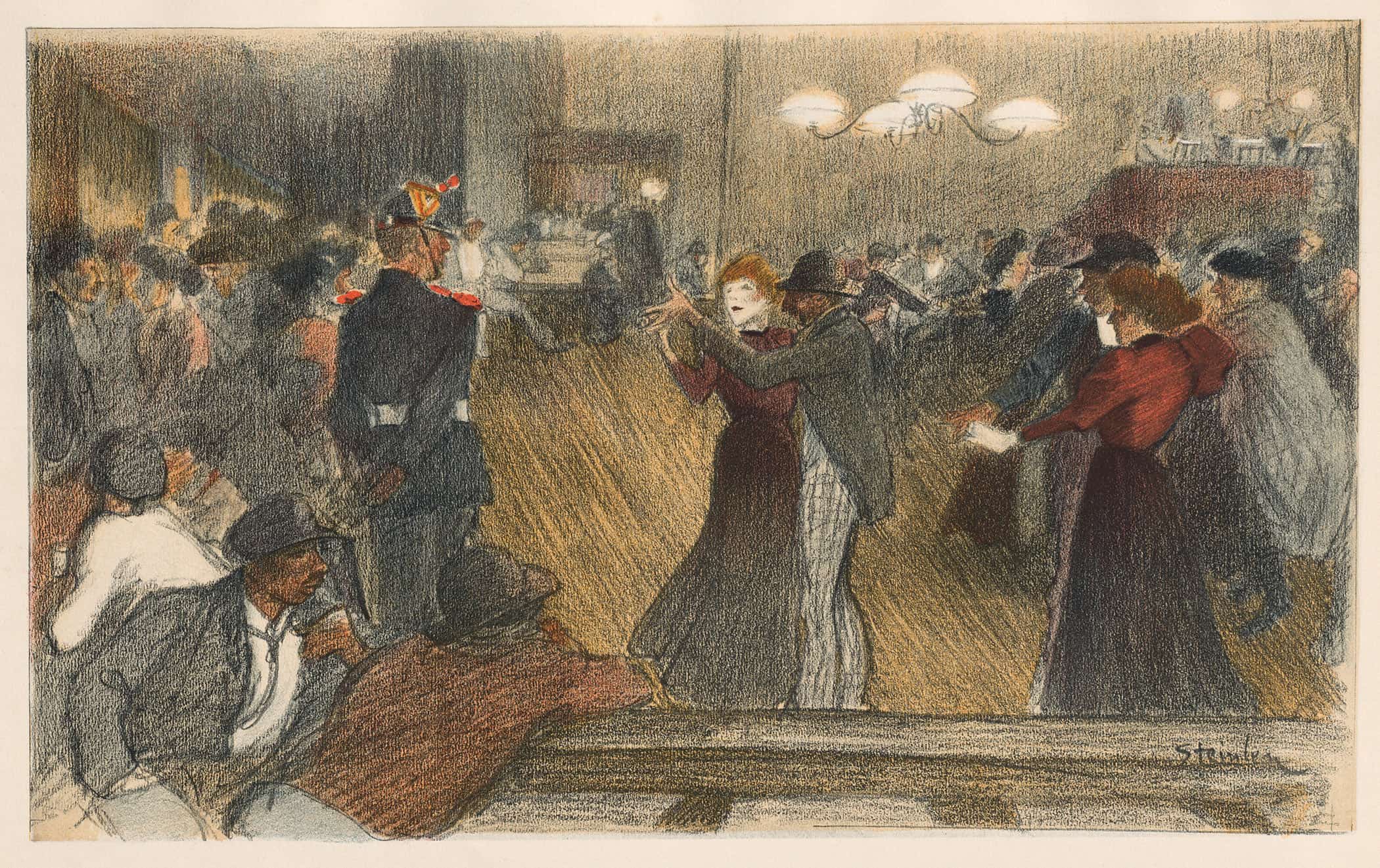 Bal De Barriere by Theophile Alexandre Steinlen - Image 2