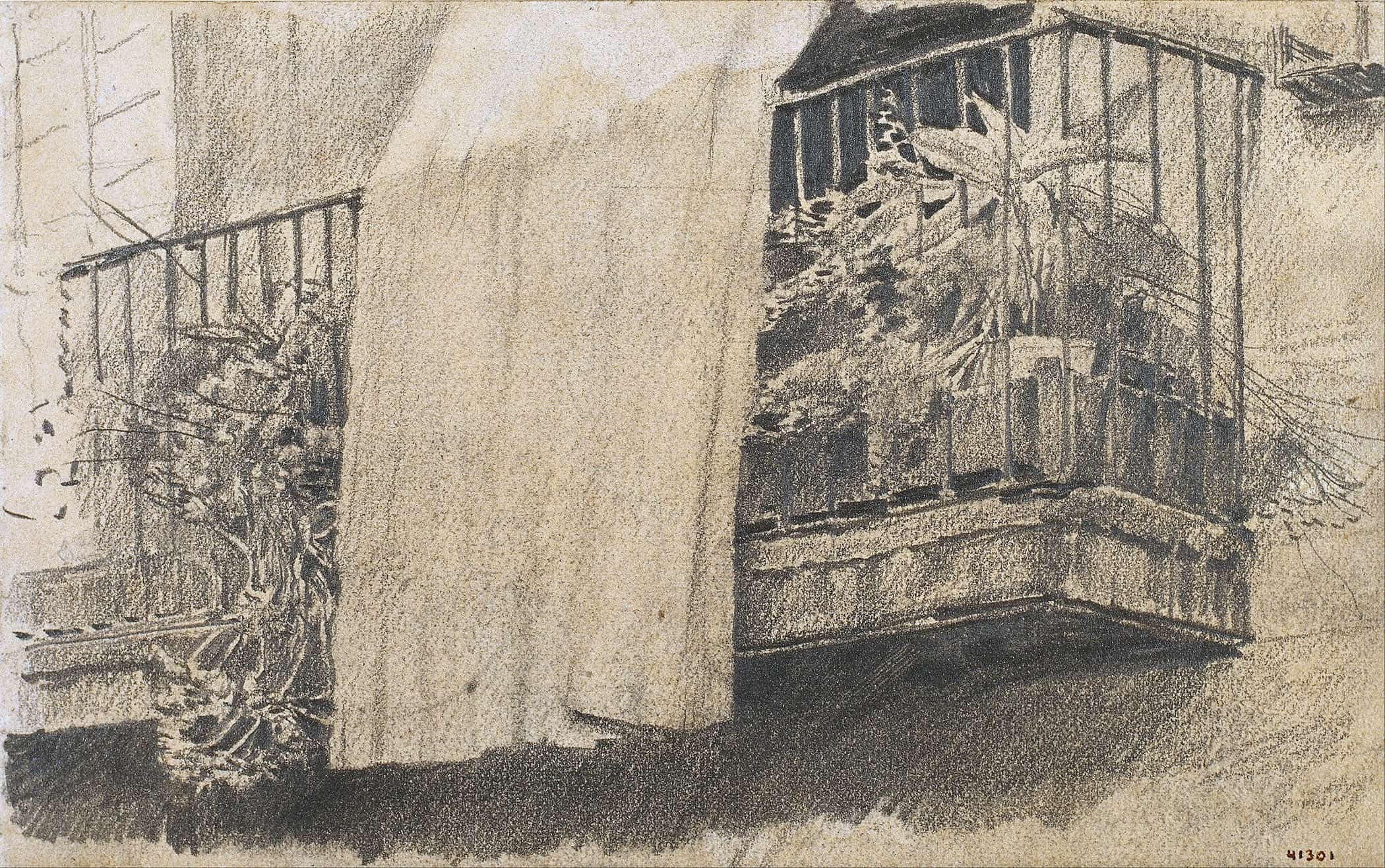 Balcony With Flowers And Curtain by Santiago Rusinol - Image 2