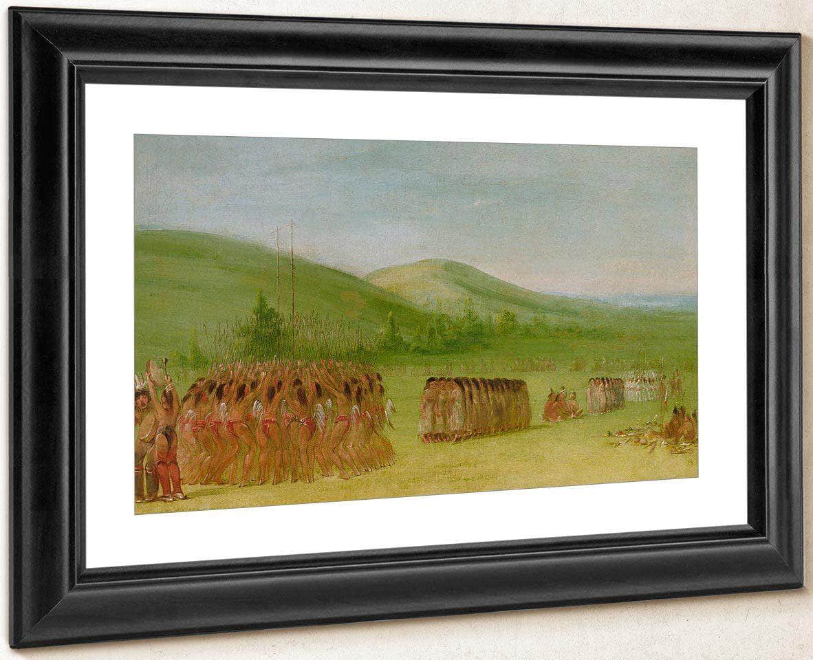Ball Play Dance, Choctaw By George Catlin - Image 2
