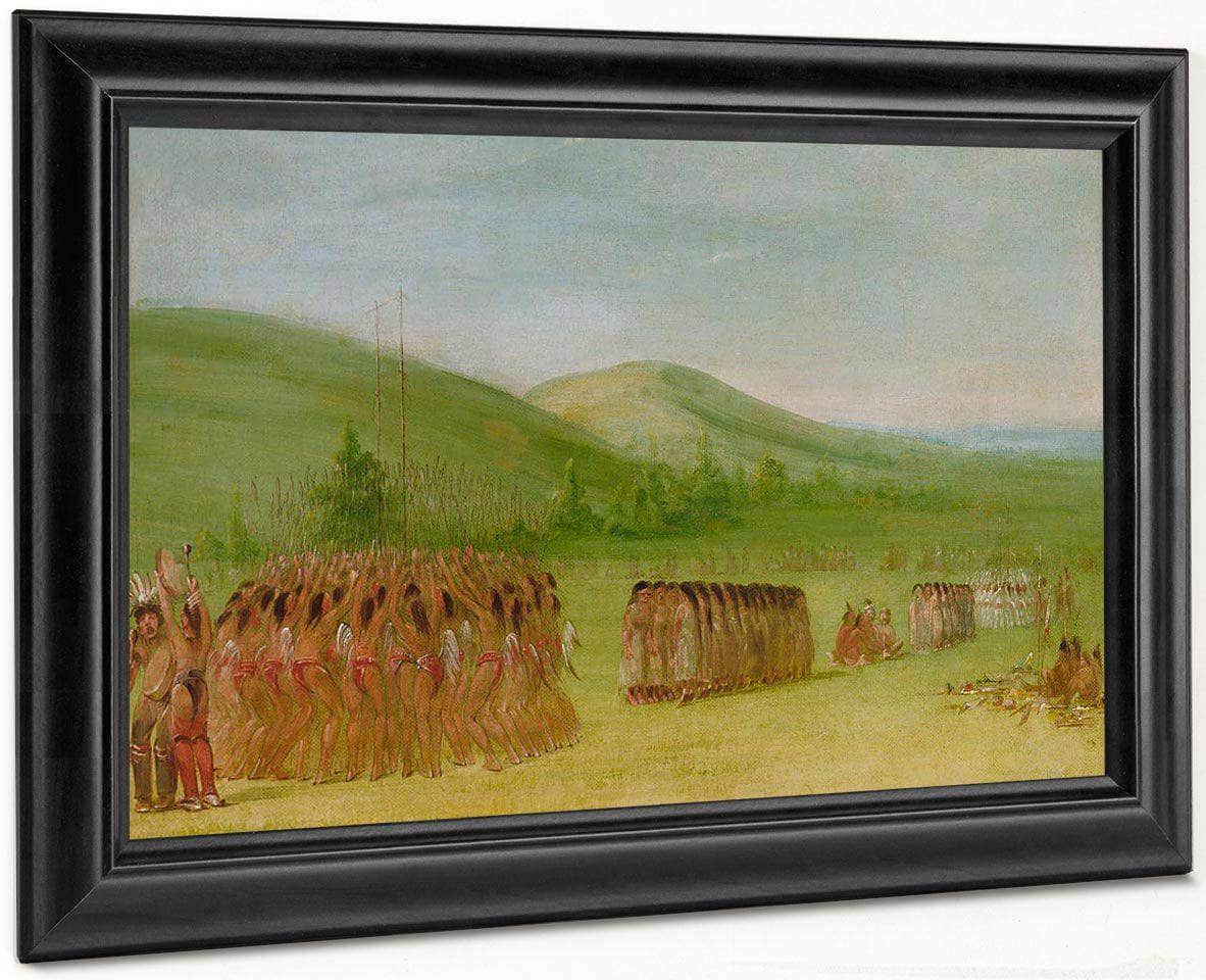 Ball Play Dance, Choctaw By George Catlin - Image 6
