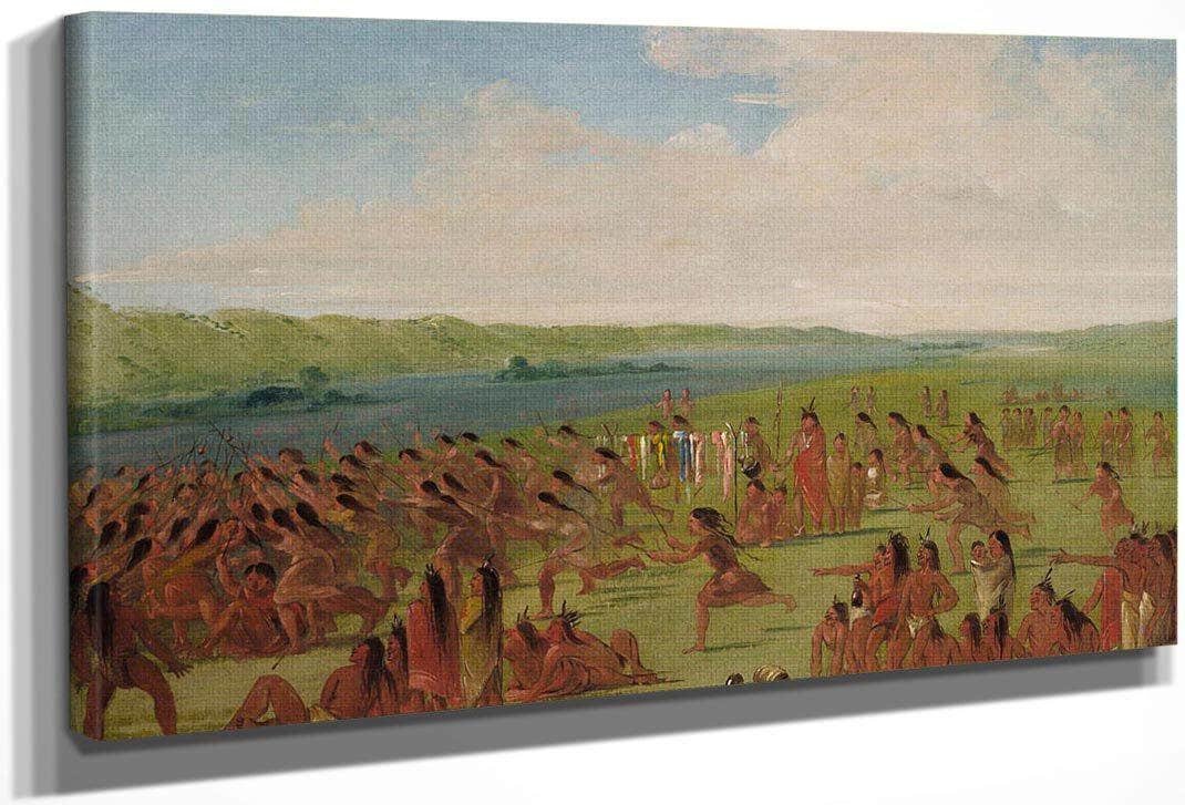 Ball Play Of The Women, Prairie Du Chien By George Catlin