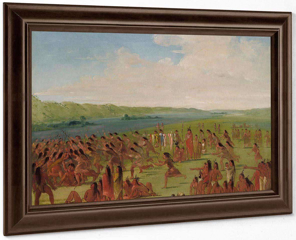 Ball Play Of The Women, Prairie Du Chien1 By George Catlin - Image 4