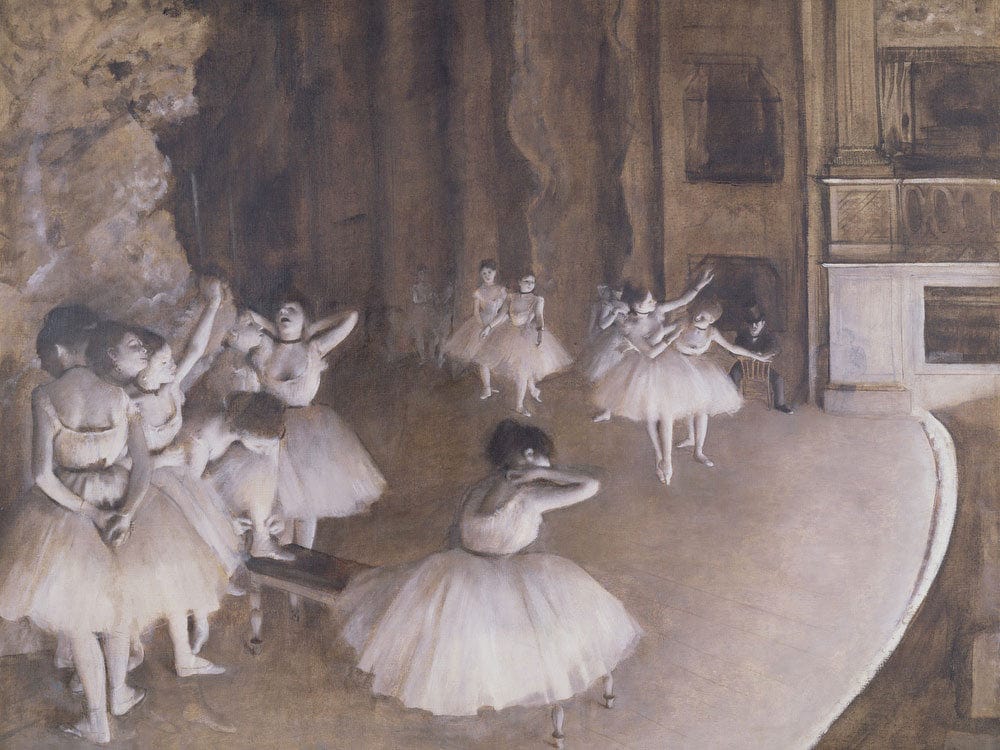 Ballet Rehearsal On The Stage By Edgar Degas - Image 7