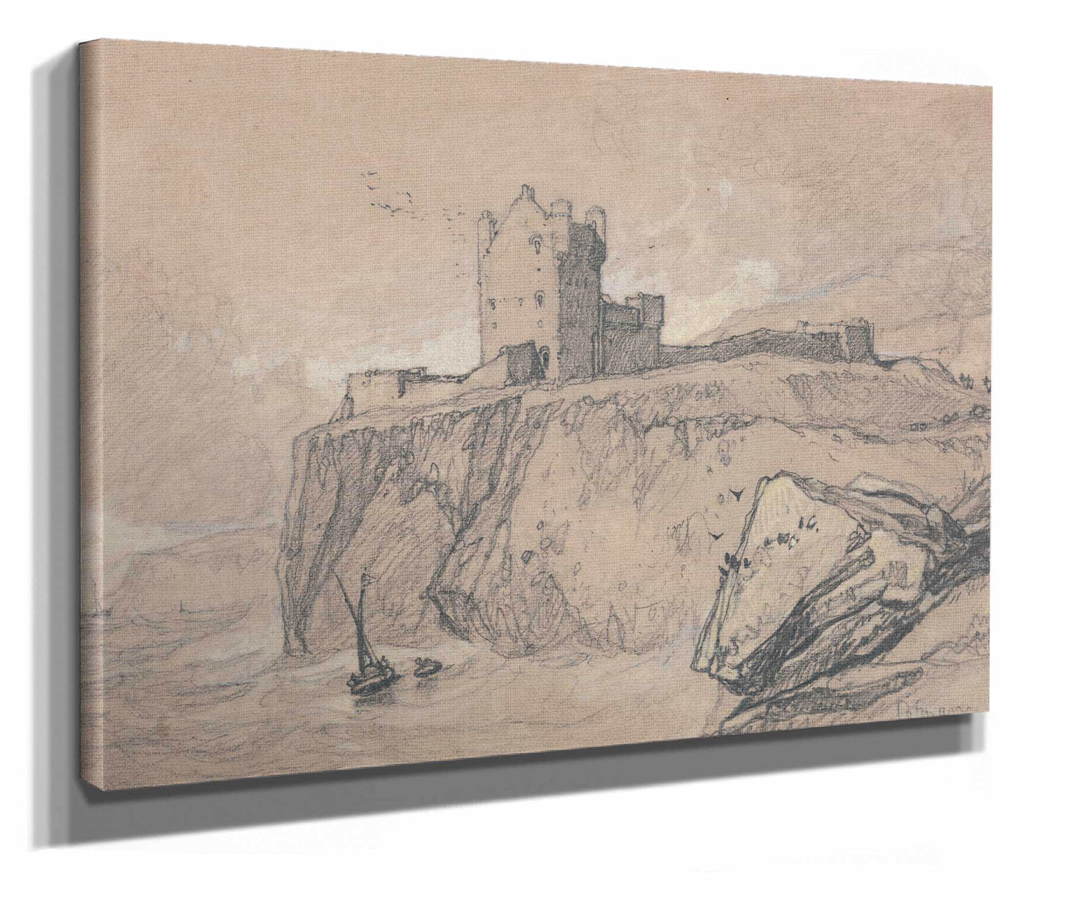Bamborough Castle Northumberland by John Sell Cotman - Image 2