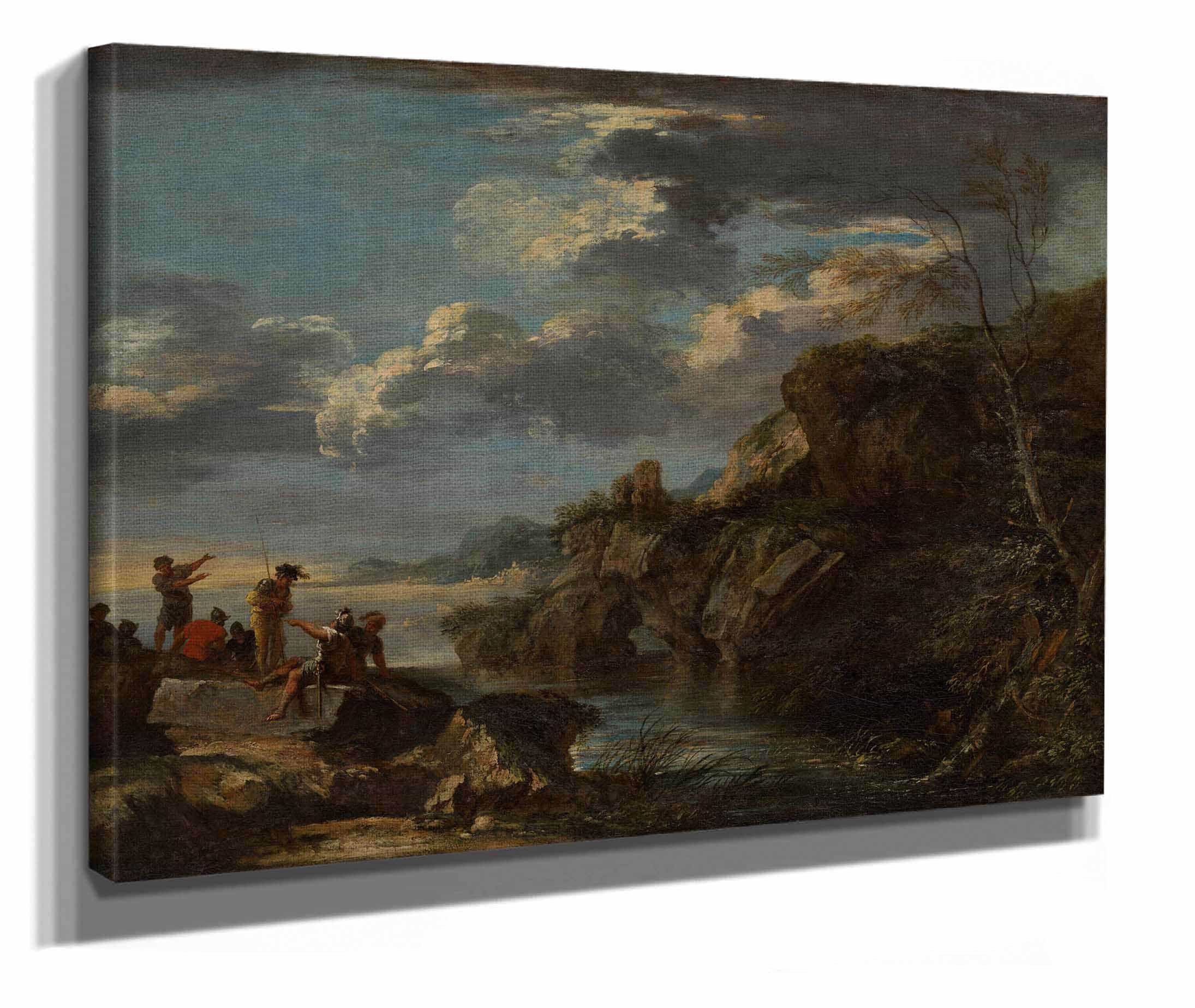 Bandits On A Rocky Coast by Salvator Rosa