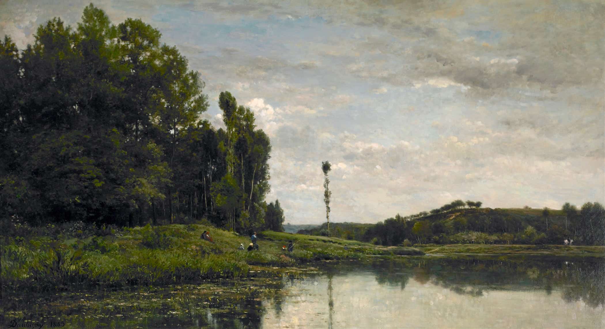 Banks Of The Oise At Auvers by Charles Francois Daubigny - Image 2