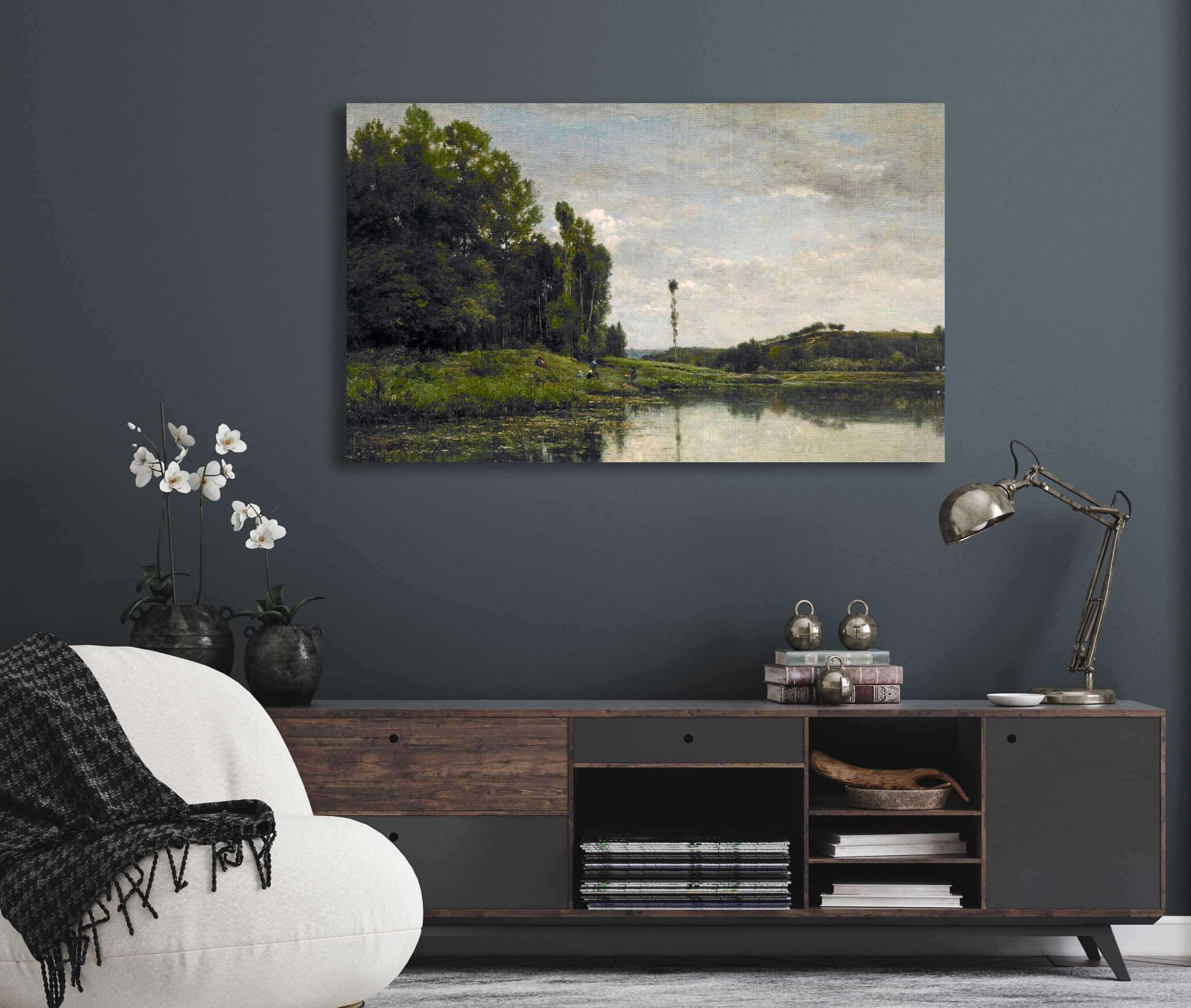 Banks Of The Oise At Auvers by Charles Francois Daubigny - Image 5
