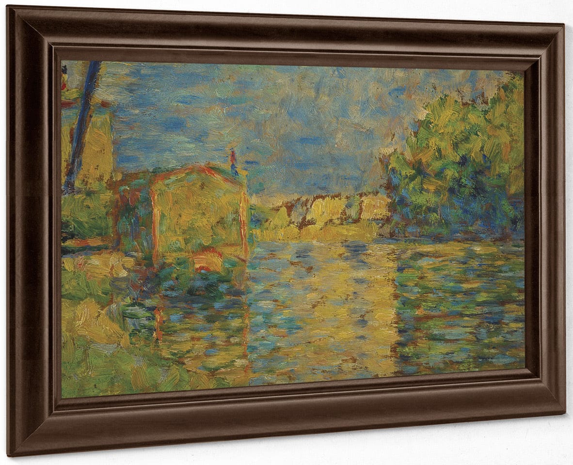 Banks Of The Seine Near Courbevoie By Georges Pierre Seurat - Image 6