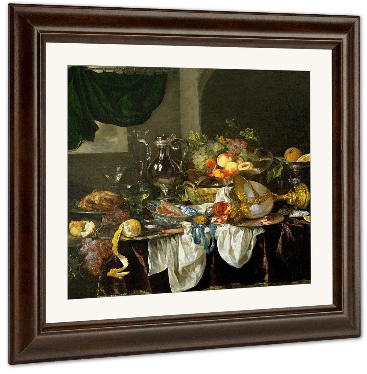 Banquet Still Life By Abraham Van Beyeren - Image 3