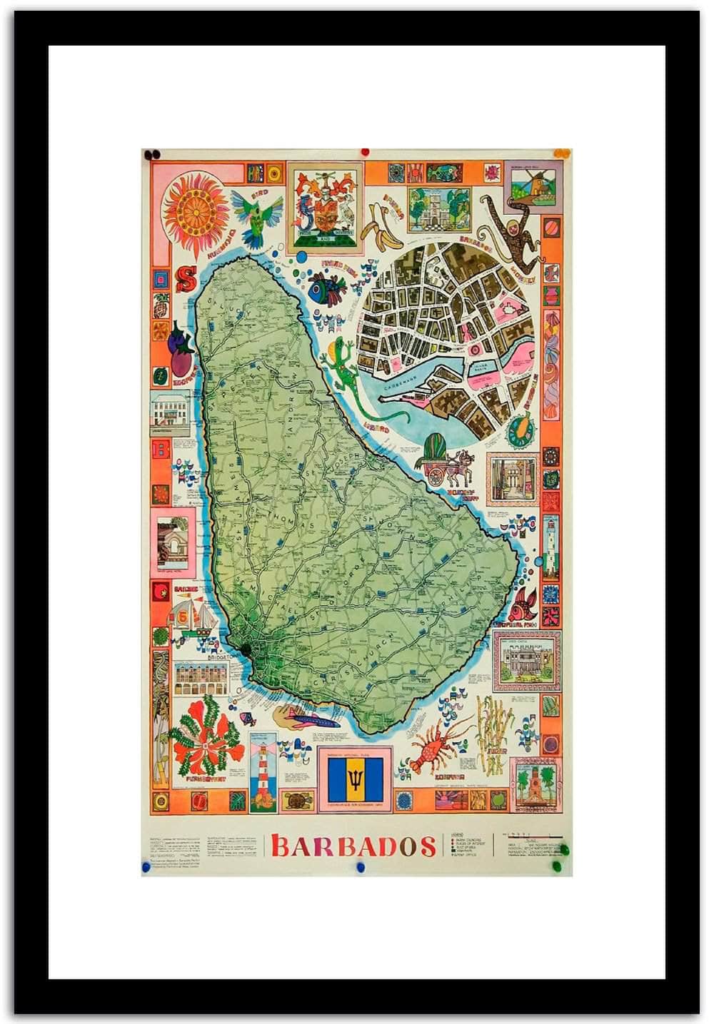 Barbados Vintage Poster