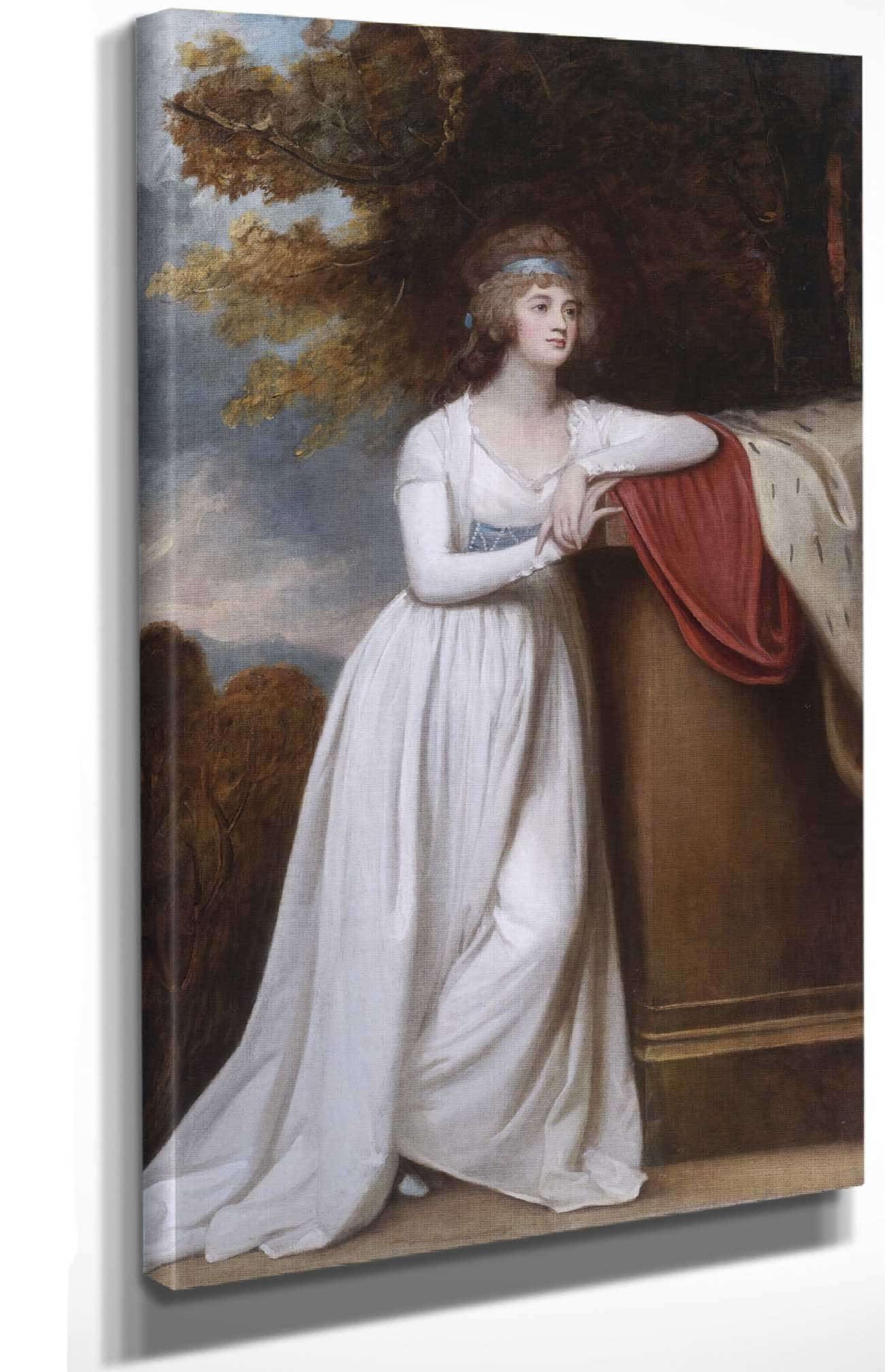 Barbara Marchioness Of Donegall by George Romney - Image 4