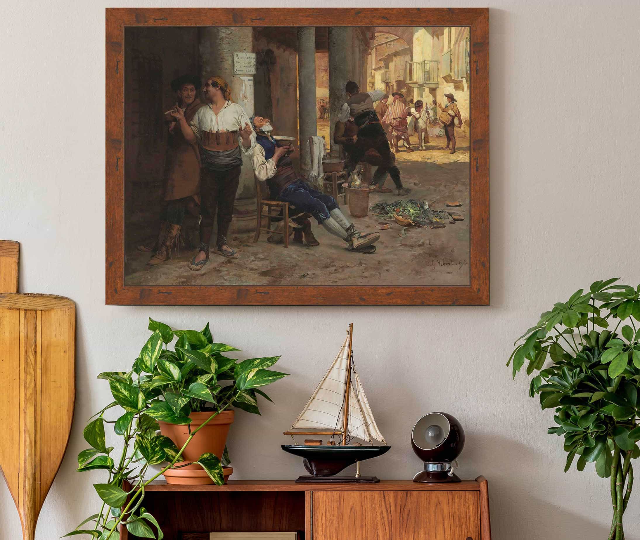 Barbier Ambulant Espagne by Jehan Georges Vibert - Image 3