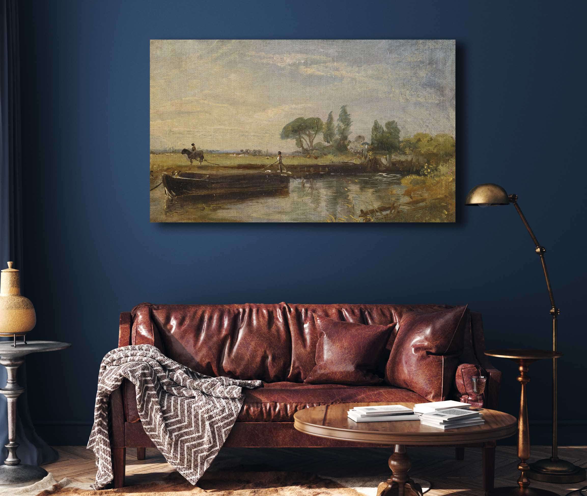 Barge Below Flatford Lock by John Constable - Image 4