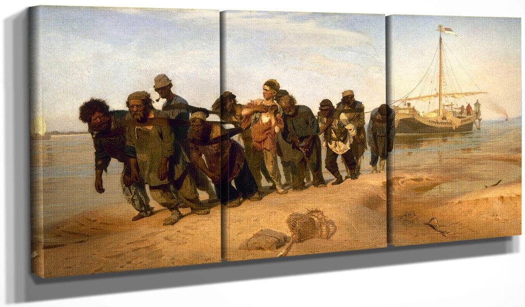 Barge Haulers On The Volga 1873 By Ilya Repin