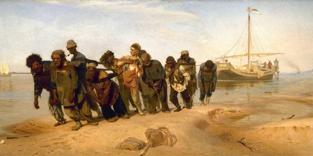 Barge Haulers On The Volga 1873 By Ilya Repin - Image 2