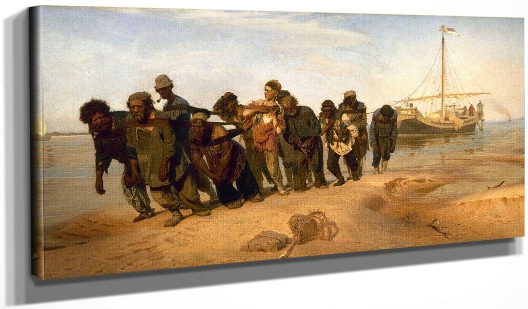 Barge Haulers On The Volga 1873 By Ilya Repin - Image 3