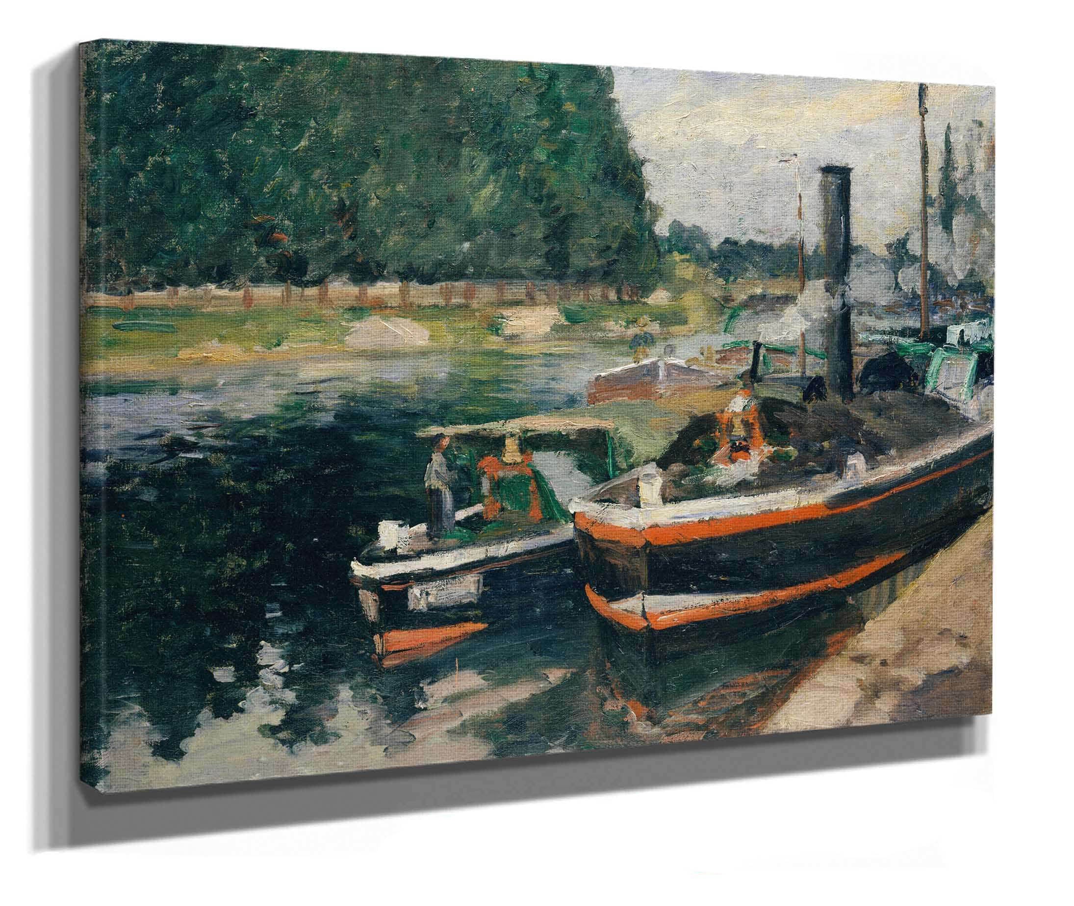 Barges At Pontoise by Camille Pissarro - Image 2