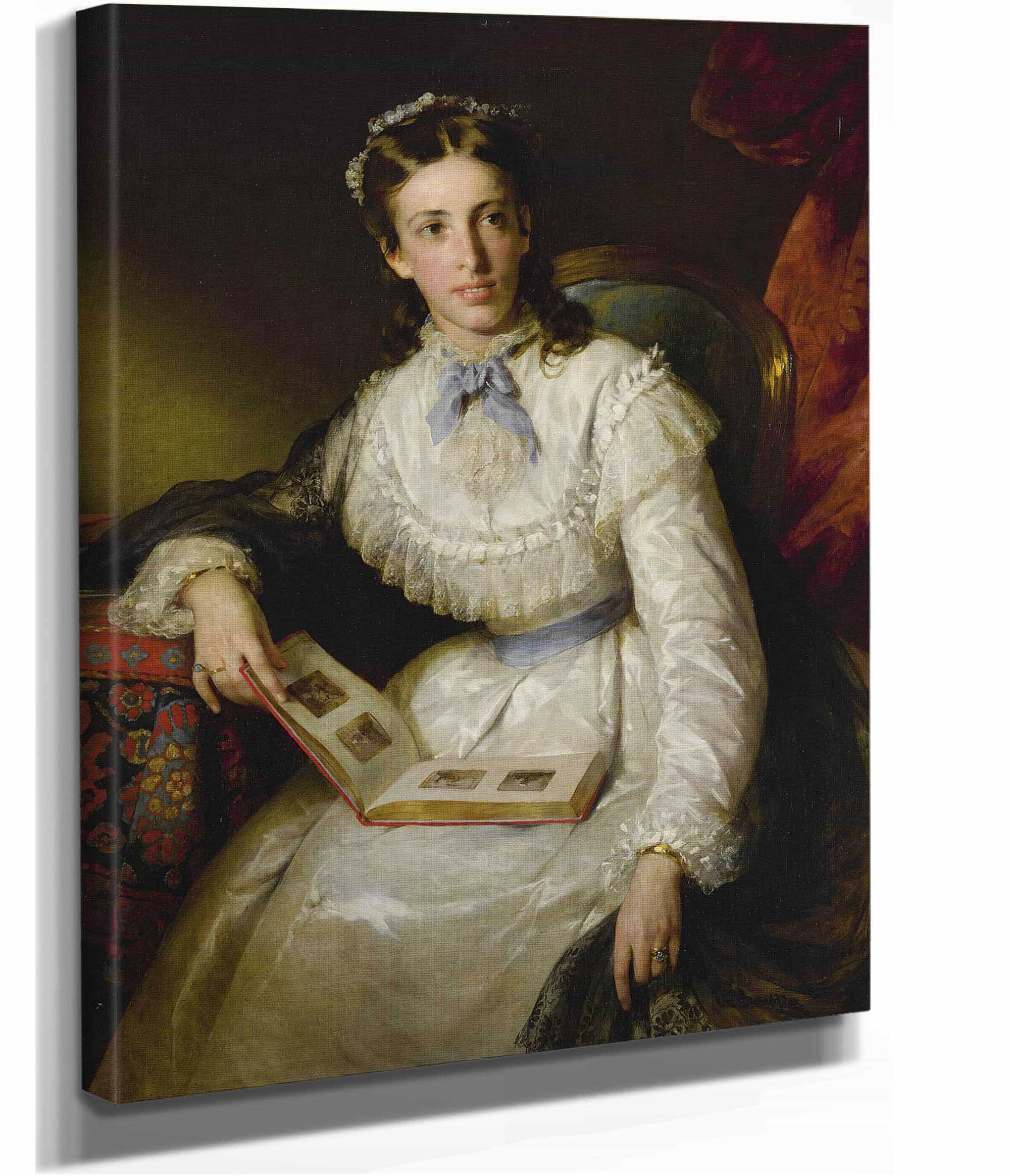 Baroness Wilhelmine Von Mylius by Friedrich Von Amerling - Image 2