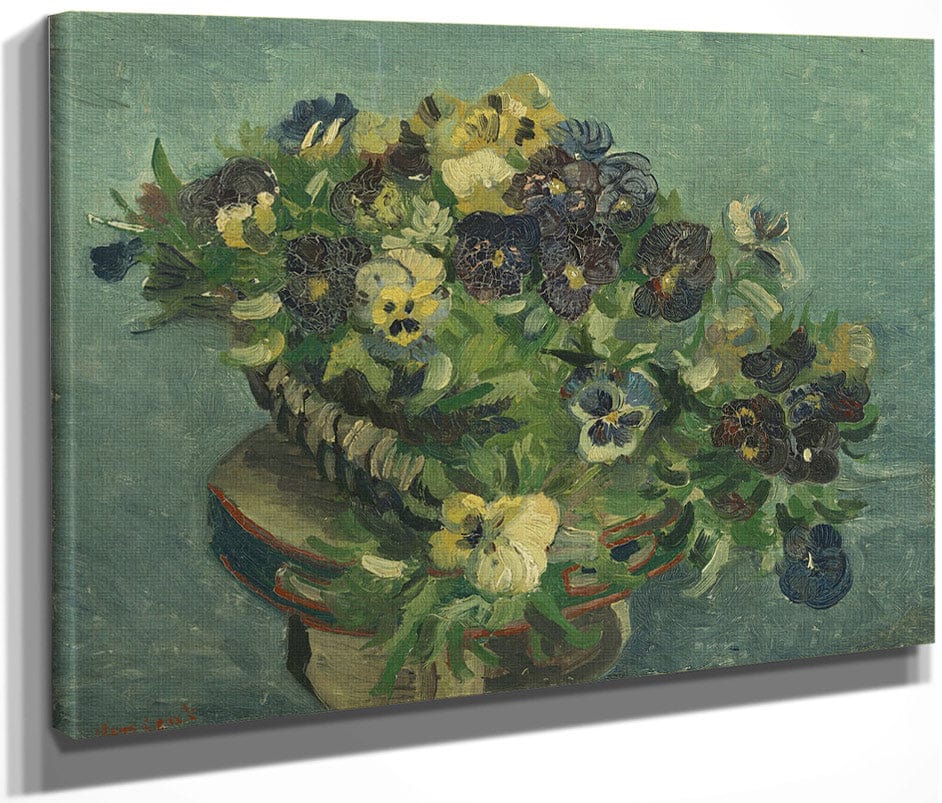 Basket Of Pansies By Vincent Van Gogh