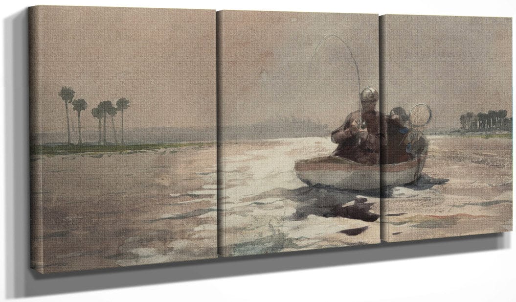 Bass Fishing Florida By Winslow Homer
