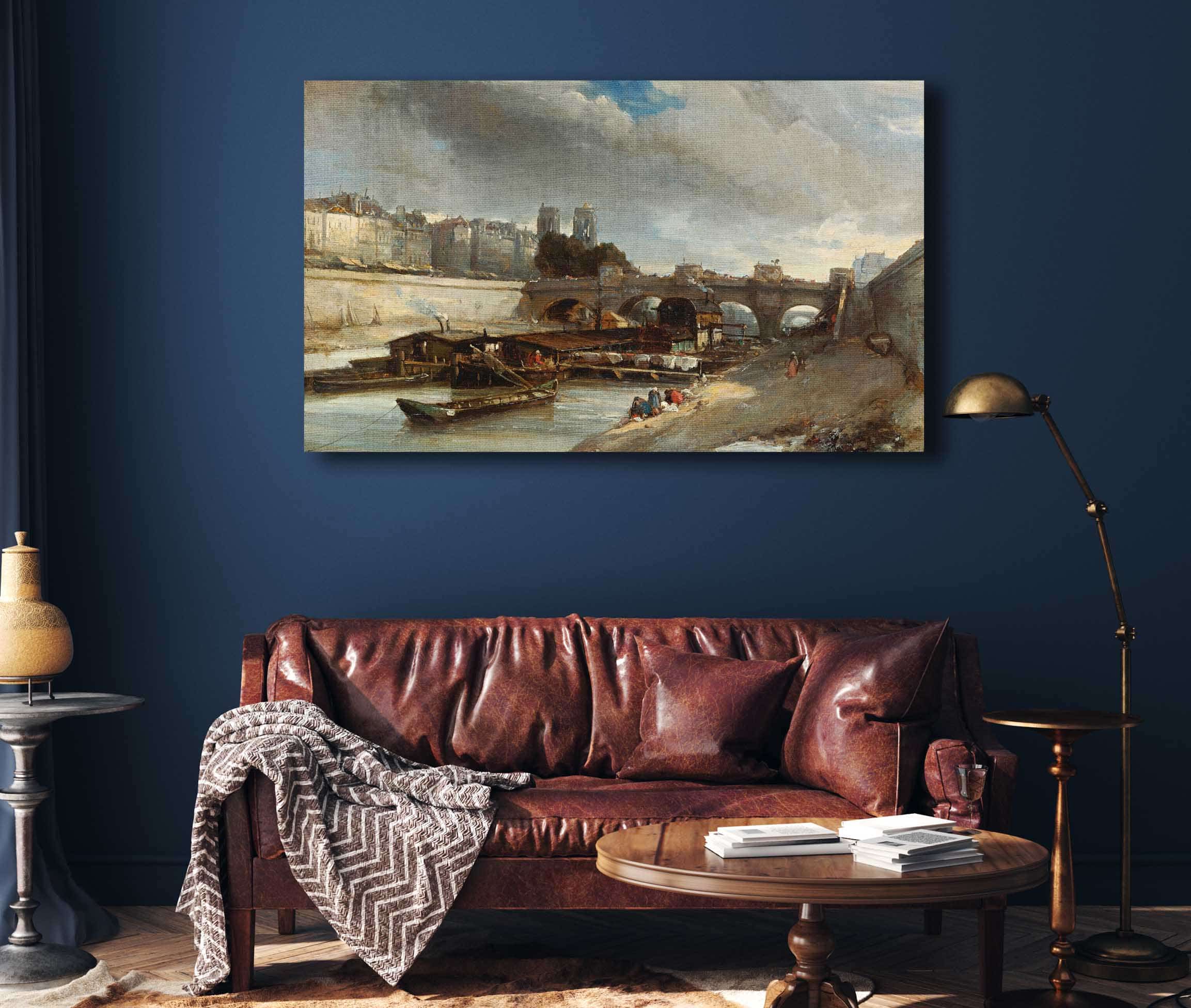 Bateau Lavoir Pres Du Pont Neuf Paris by Johan Barthold Jongkind - Image 4