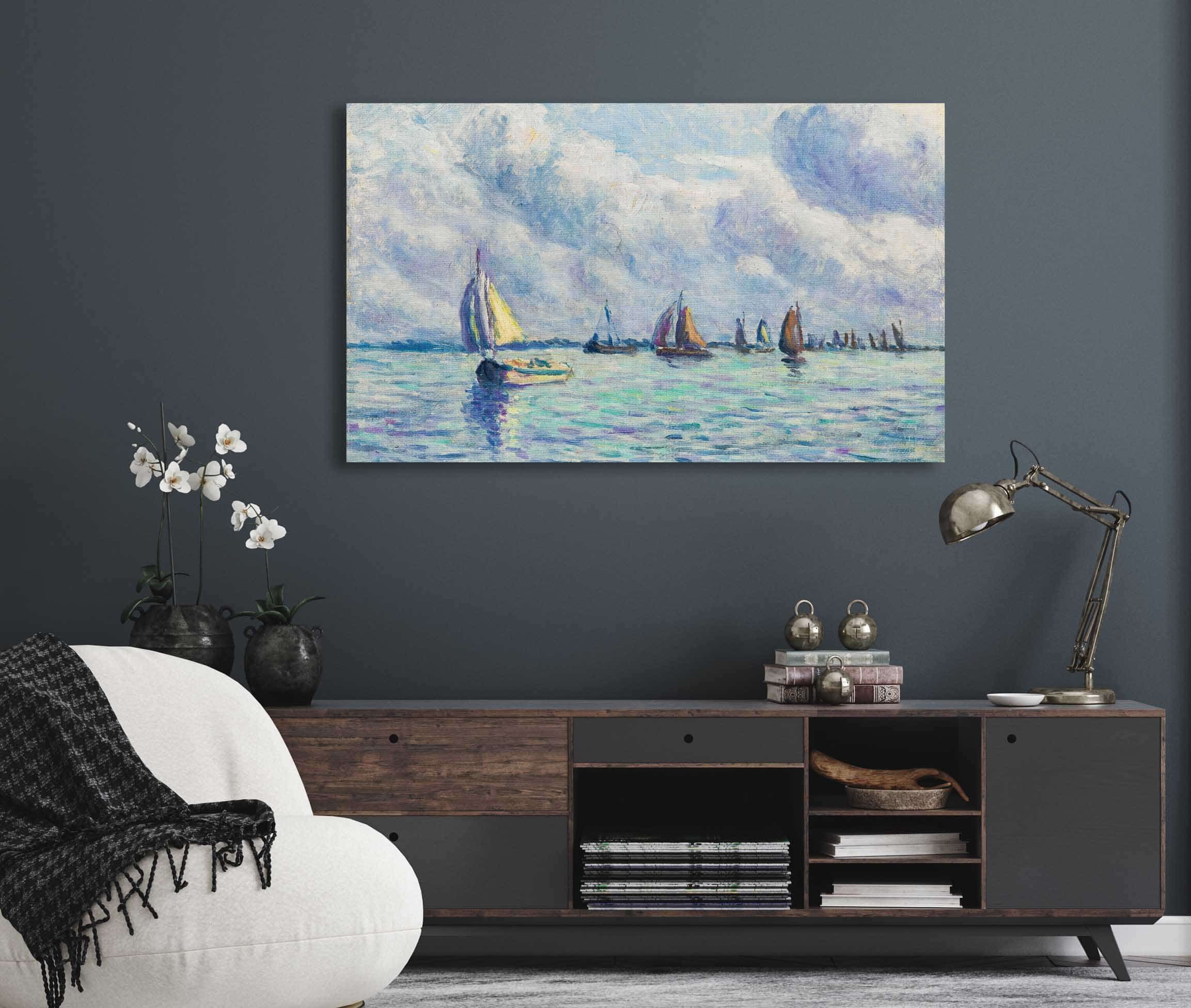 Bateaux Sur La Meuse A Rotterdam by Maximilien Luce - Image 5
