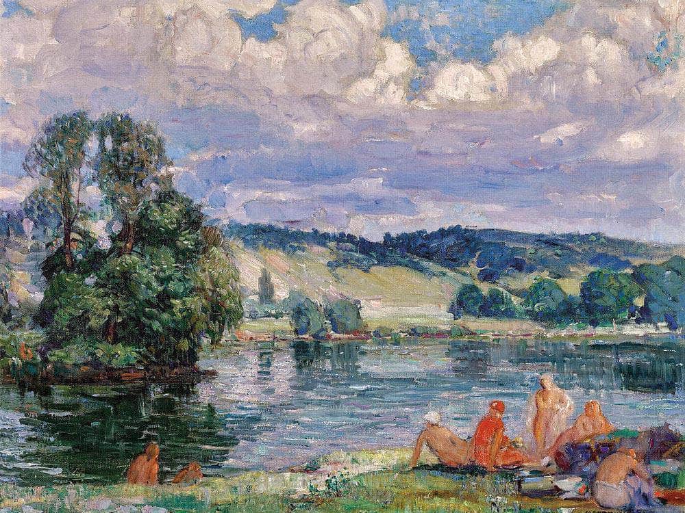 Bathers Along The Seine, Vernon, France - Image 5