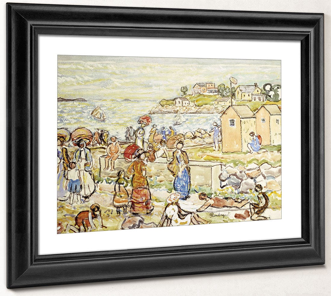Bathers And Strollers At Marblehead By Maurice Brazil Prendergast - Image 4