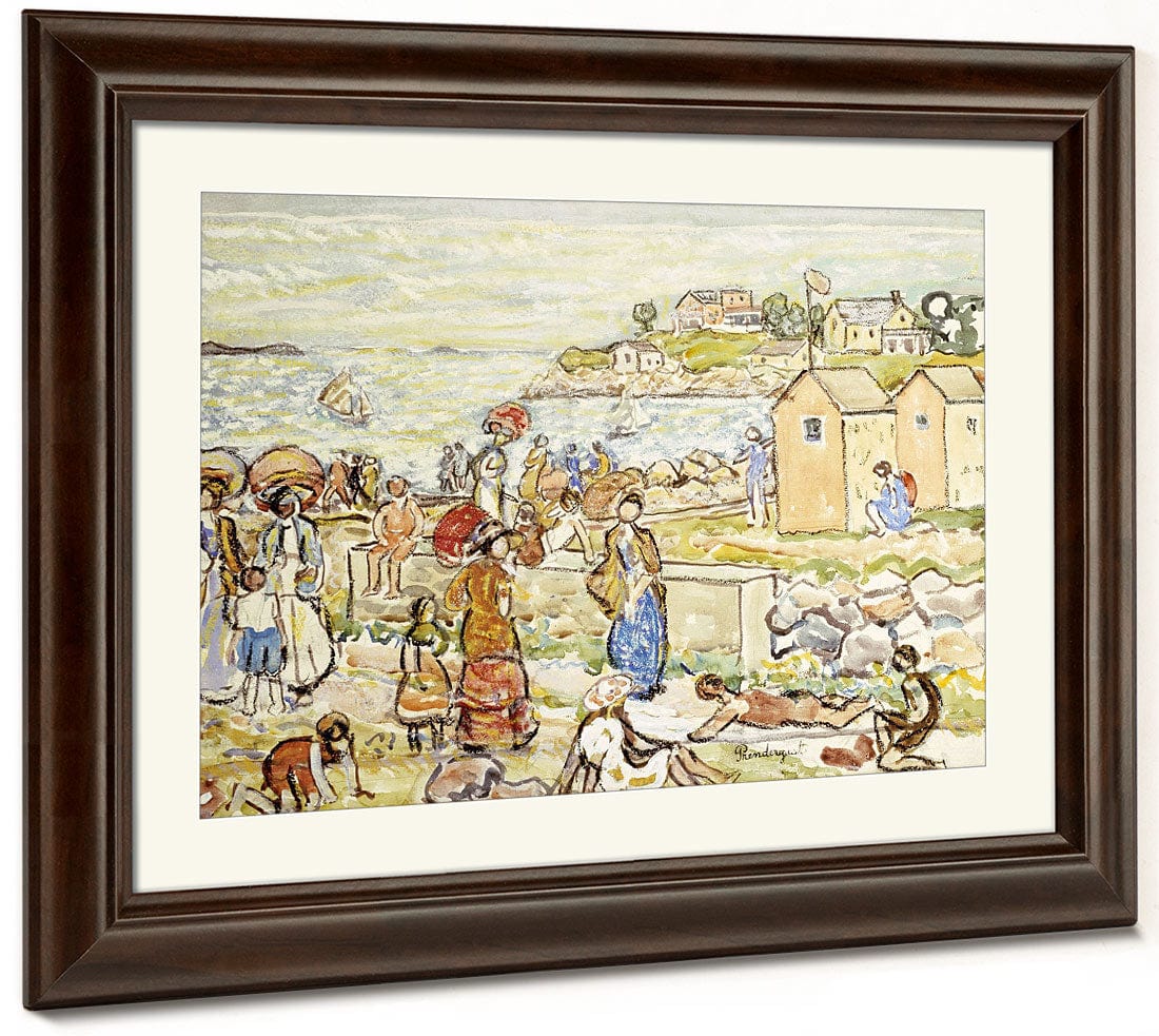Bathers And Strollers At Marblehead By Maurice Brazil Prendergast - Image 5