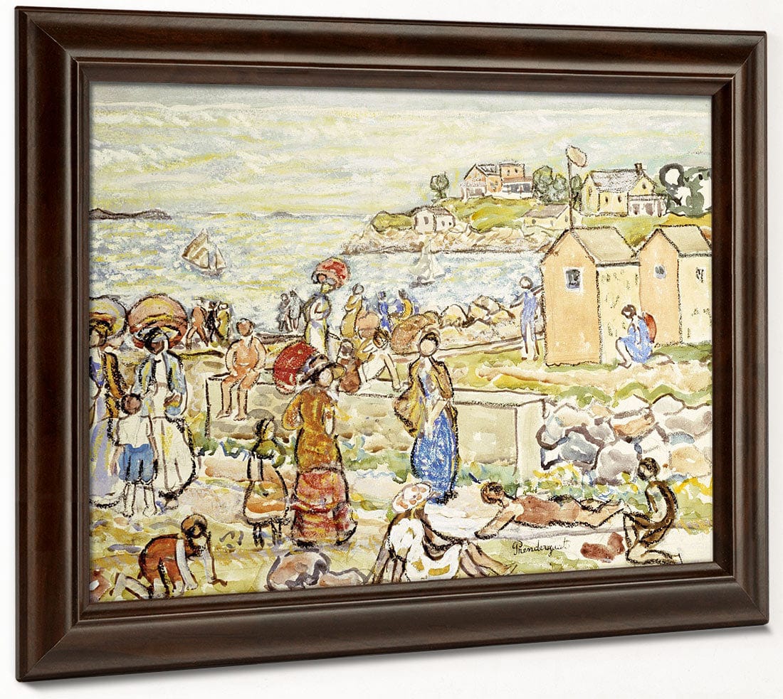 Bathers And Strollers At Marblehead By Maurice Brazil Prendergast - Image 6