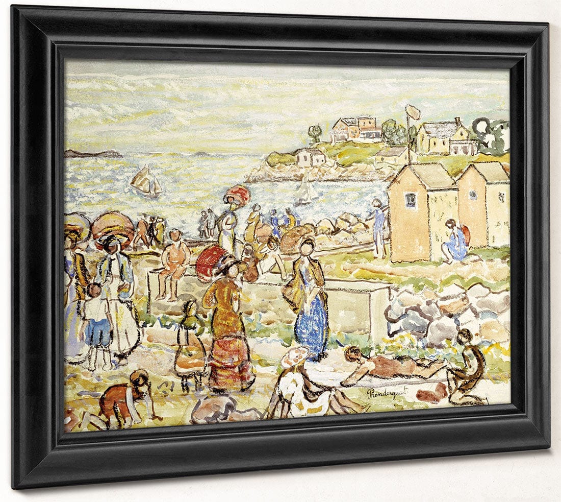 Bathers And Strollers At Marblehead By Maurice Brazil Prendergast - Image 8