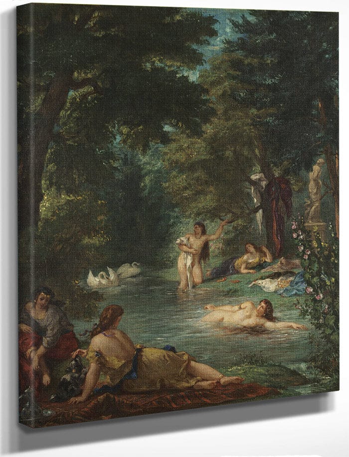 Bathers By Ferdinand Victor Eugene Delacroix