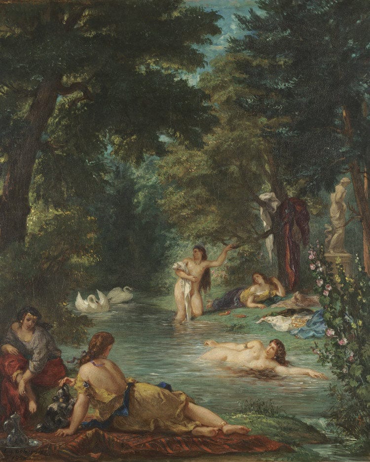 Bathers By Ferdinand Victor Eugene Delacroix - Image 6