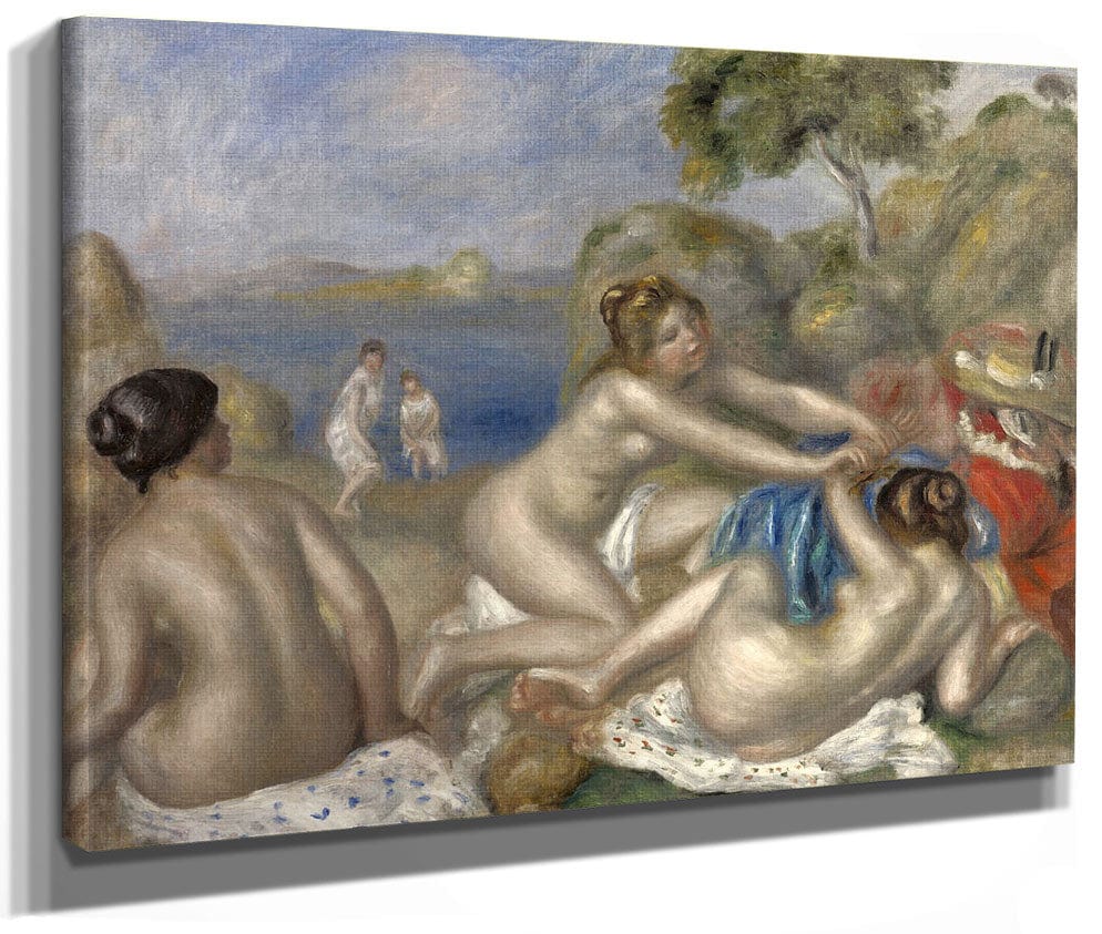 Bathers Playing With A Crab (Trois Baigneuses Au Crabe) By Pierre Auguste Renoir