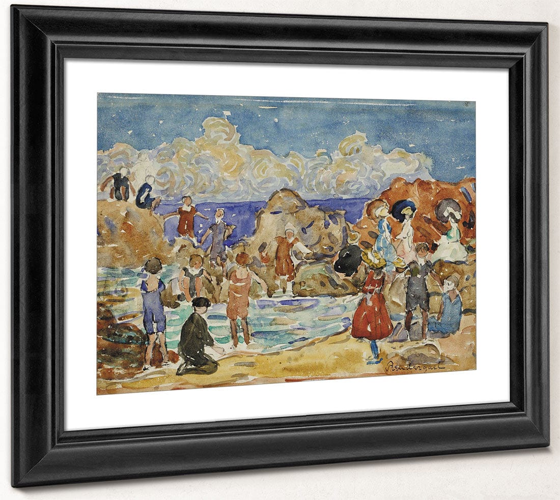 Bathers, St. Malo By Maurice Brazil Prendergast - Image 2